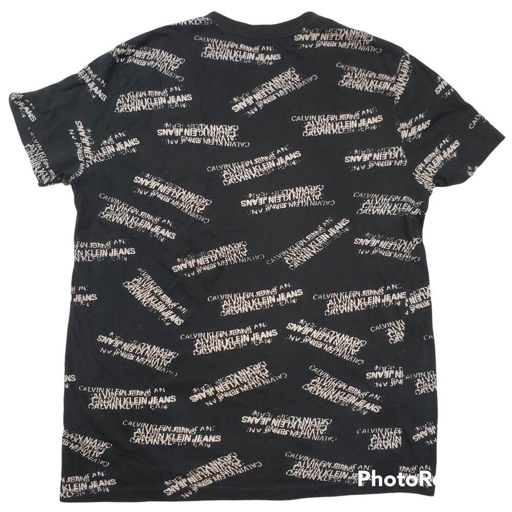 Calvin Klein | Black T-shirt with Logo Print Design | Size Small - Picture 4 of 4